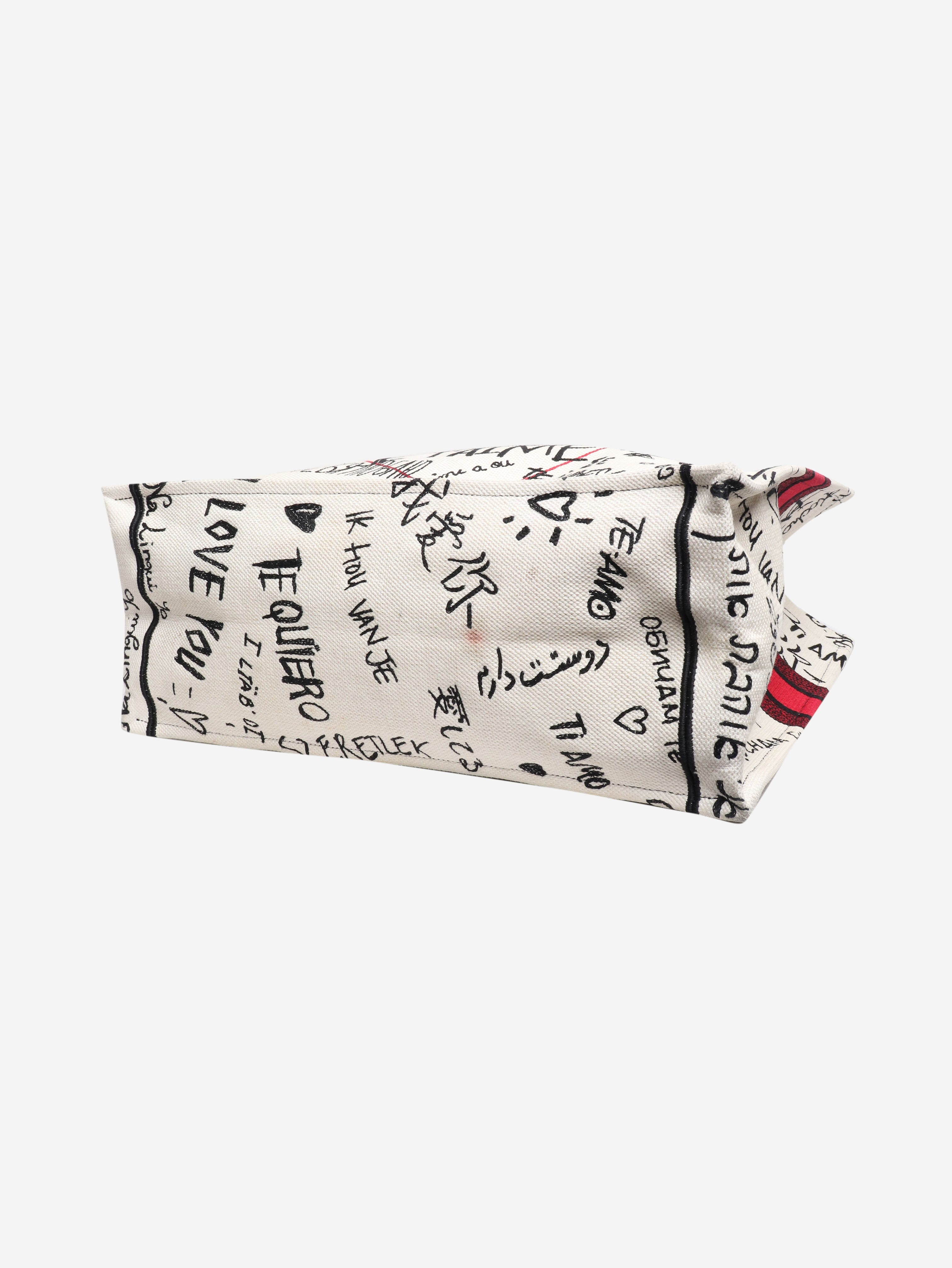 Red 2020 I love you tote bag Tote Bags Dior 