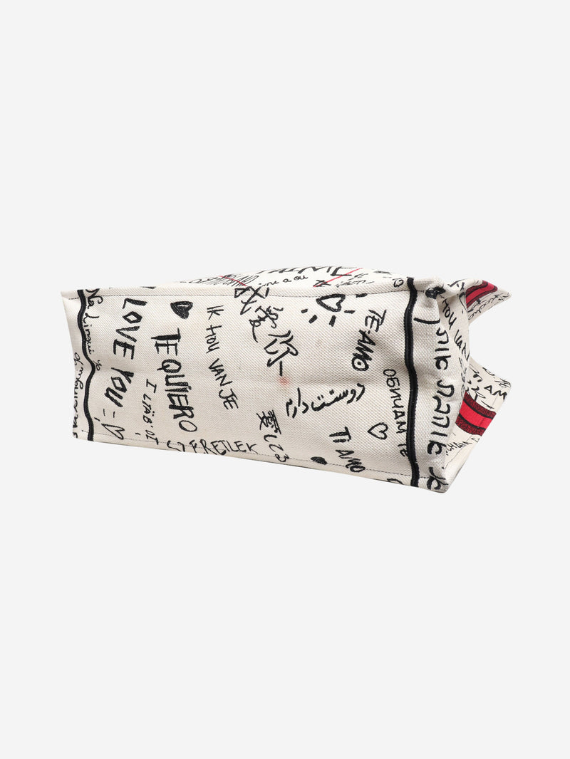 Red 2020 I love you tote bag Tote Bags Dior 