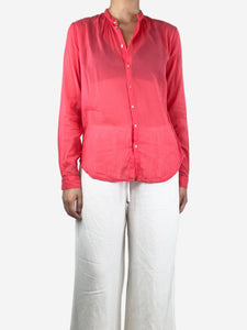 Forte Forte Coral pink long-sleeved shirt - size UK 8