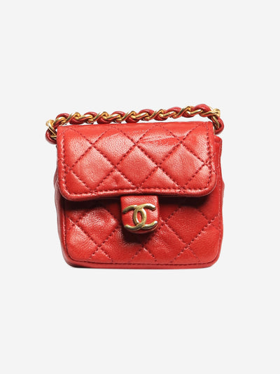 Red mini flap bag charm Wallets, Purses & Small Leather Goods Chanel 
