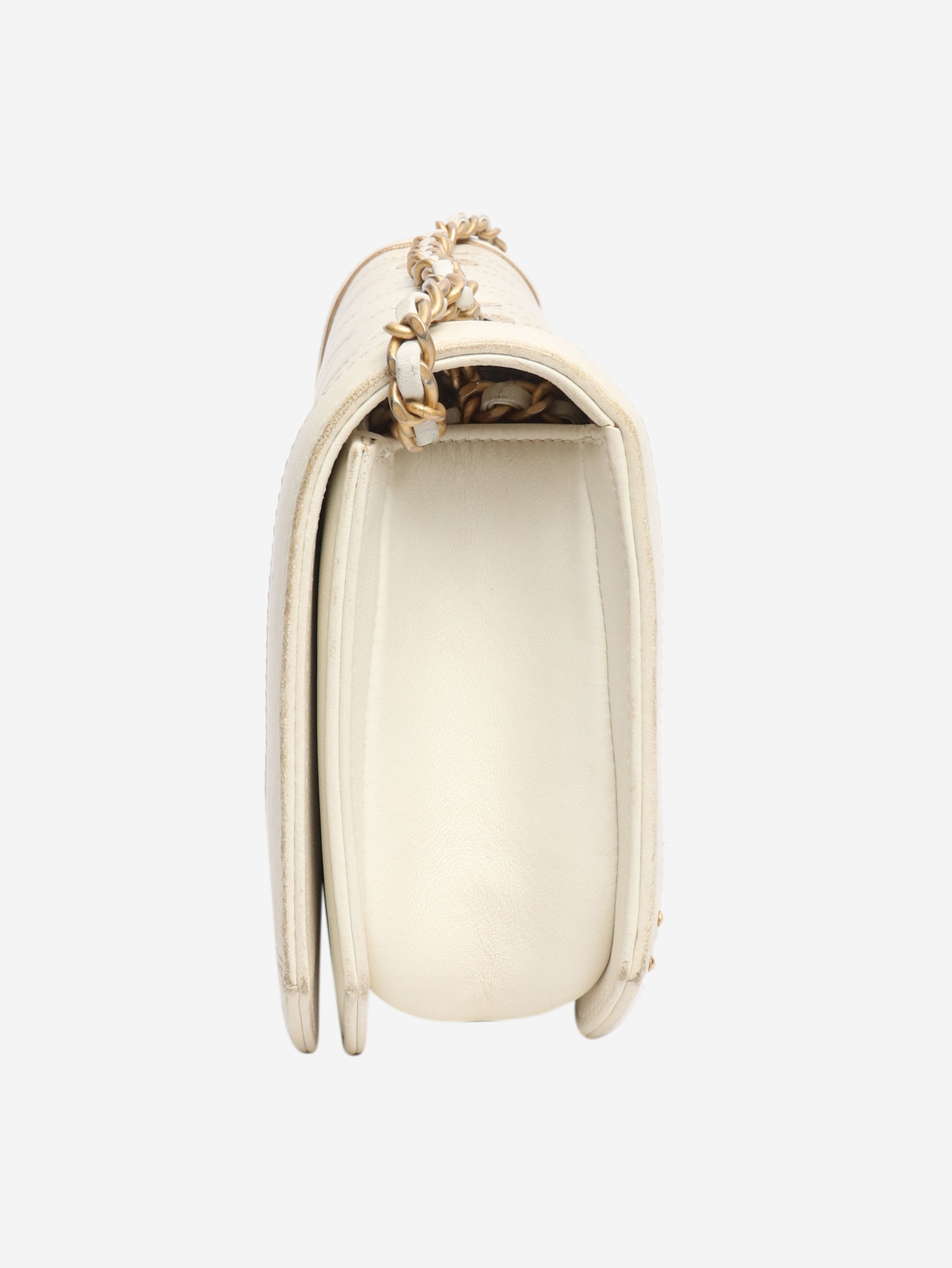 Cream 2017 lambskin shoulder bag Shoulder bags Chanel 