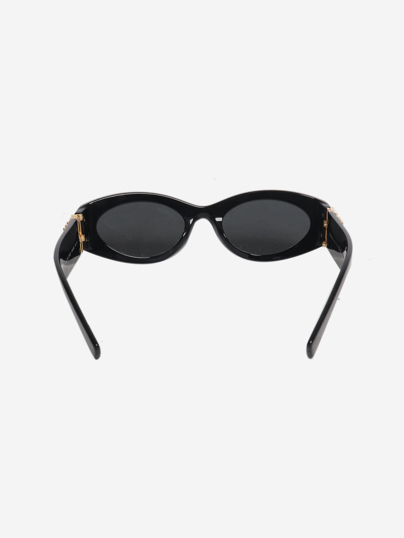 Black abd gold oval sunglasses