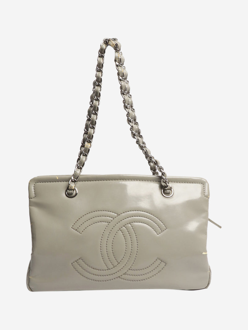 2010 patent leather tote bag