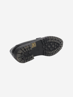 Black Faubourg leather loafers - size EU 36 (UK 3) Flat Shoes Hermes 