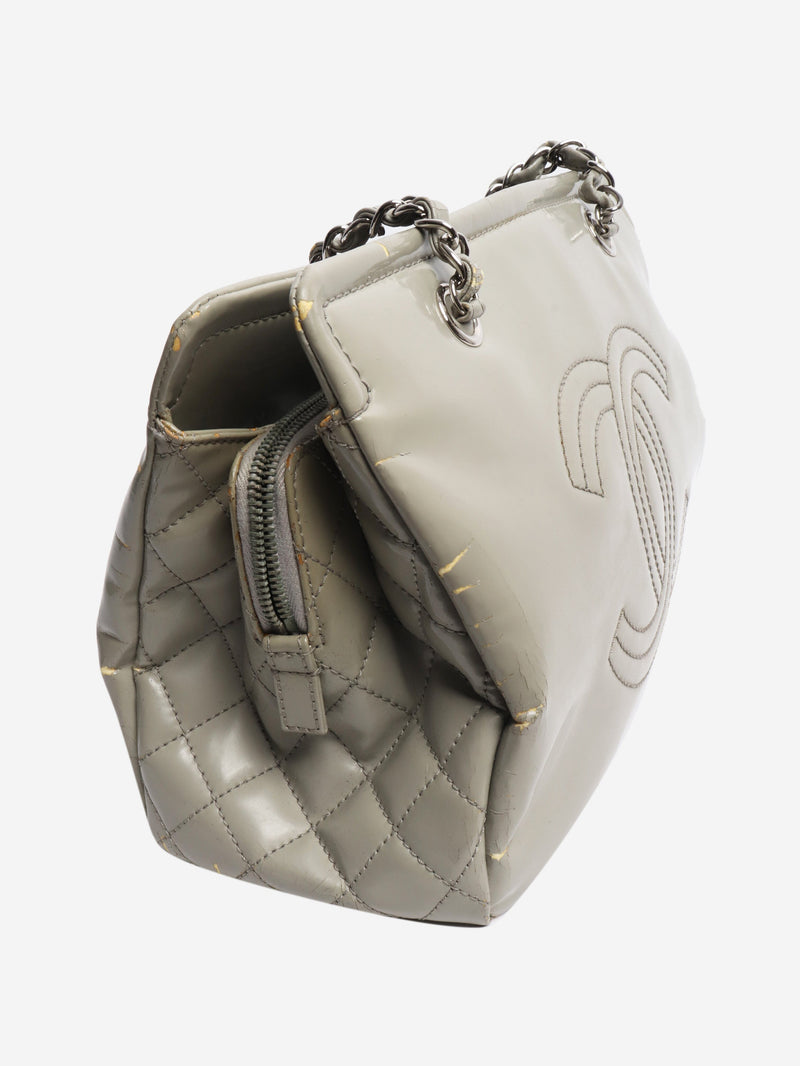 Grey 2010 patent leather tote bag Shoulder bags Chanel 