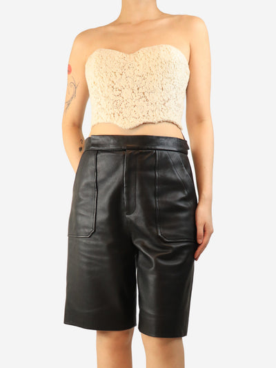 Cream crochet bustier - size UK 12 Tops Ermanno Scervino 