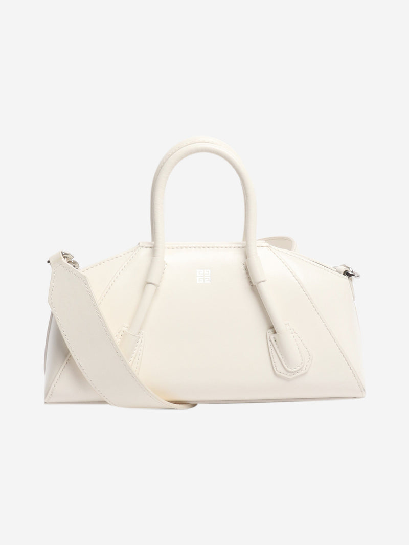 White Antigona Stretch mini shoulder bag Shoulder bags Givenchy 