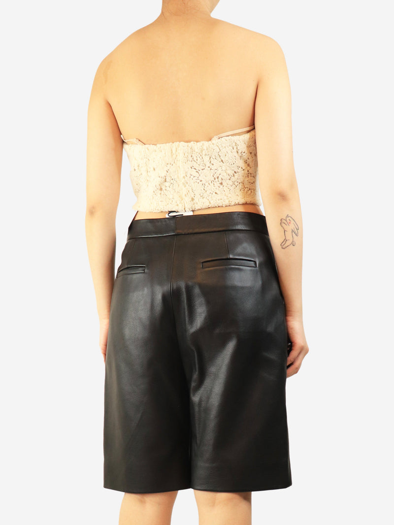 Cream crochet bustier - size UK 12 Tops Ermanno Scervino 