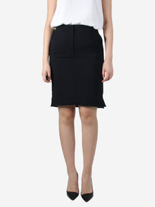 Balenciaga Black pencil knee-lenght skirt - size UK 10