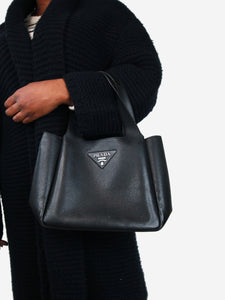 Prada Black Dynamique Leather Tote