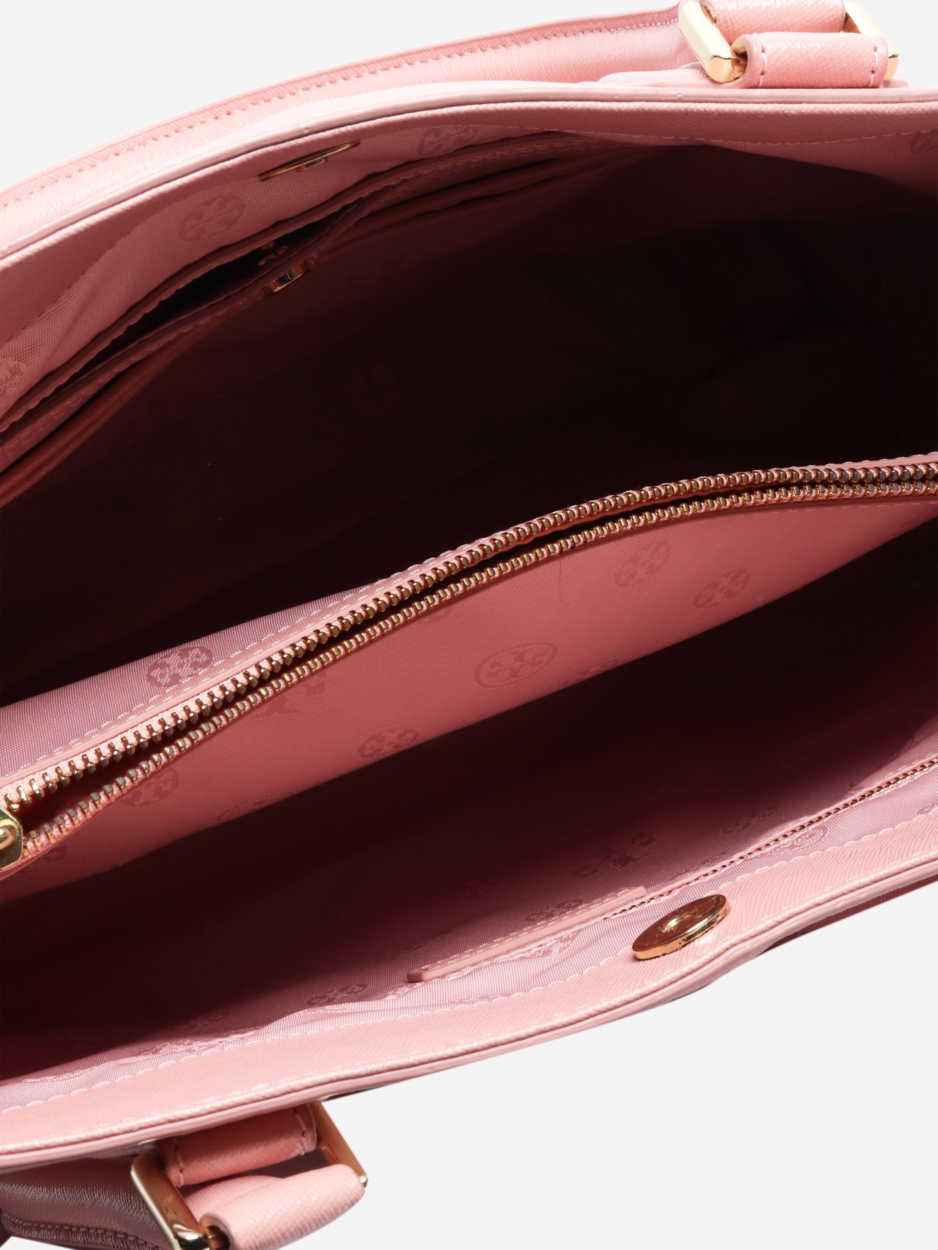 Pink Robinson leather tote bag Tote Bags Tory Burch 