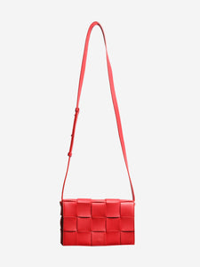 Bottega Veneta Red Cassette leather cross-body bag