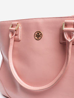 Pink Robinson leather tote bag Tote Bags Tory Burch 