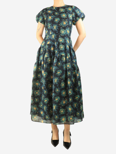 Blue floral print maxi dress - size UK 10 Dresses Ulla Johnson 