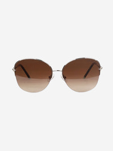 Tiffany & Co. Gold metal ombre sunglasses
