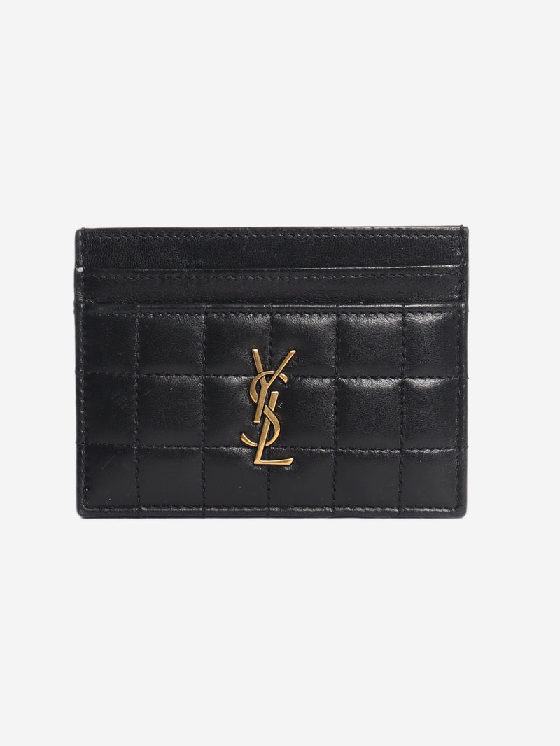 Black quilted leather cardholder Wallets, Purses & Small Leather Goods Saint Laurent 