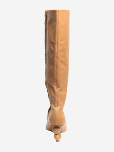 Cult Gaia Camel leather knee-high boots - size EU 38.5