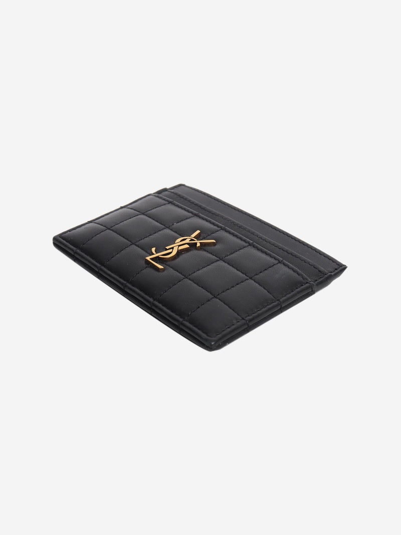 Black quilted leather cardholder Wallets, Purses & Small Leather Goods Saint Laurent 