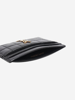 Black quilted leather cardholder Wallets, Purses & Small Leather Goods Saint Laurent 