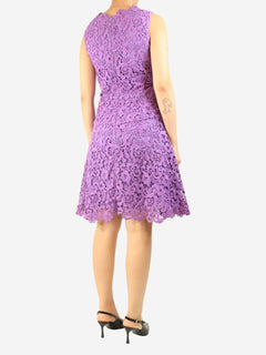 Purple broderie anglaise dress - size UK 12 Dresses Oscar De La Renta 