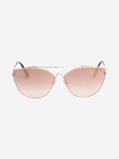 Gold aviator sunglasses