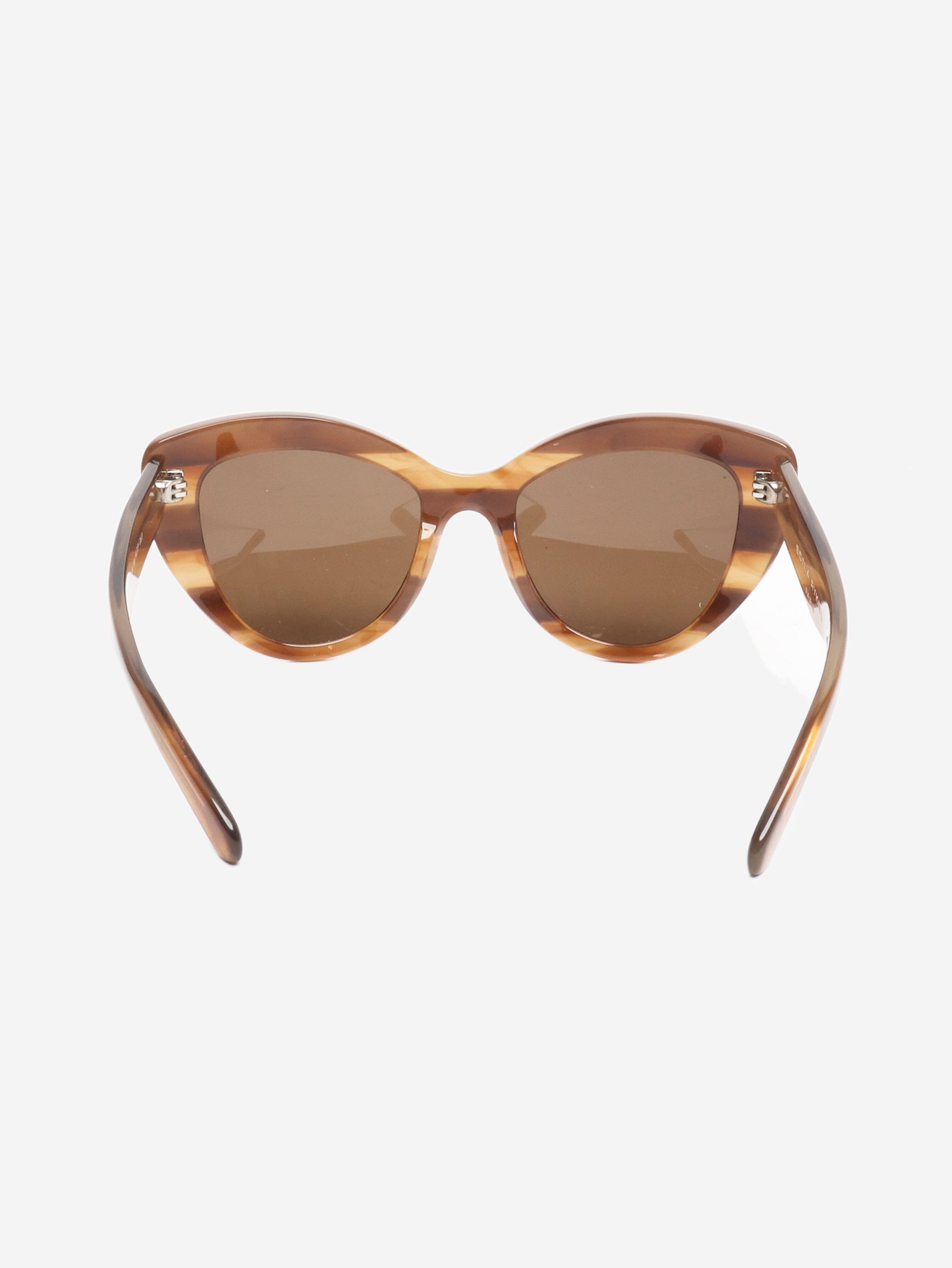 Brown stripey cat-eye sunglasses Sunglasses Sonia Rykiel 