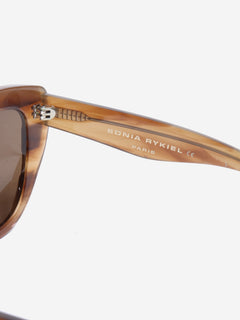 Brown stripey cat-eye sunglasses Sunglasses Sonia Rykiel 