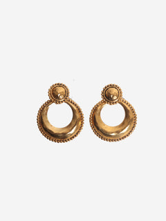 Gold vintage clip-on earrings Earrings Chanel 
