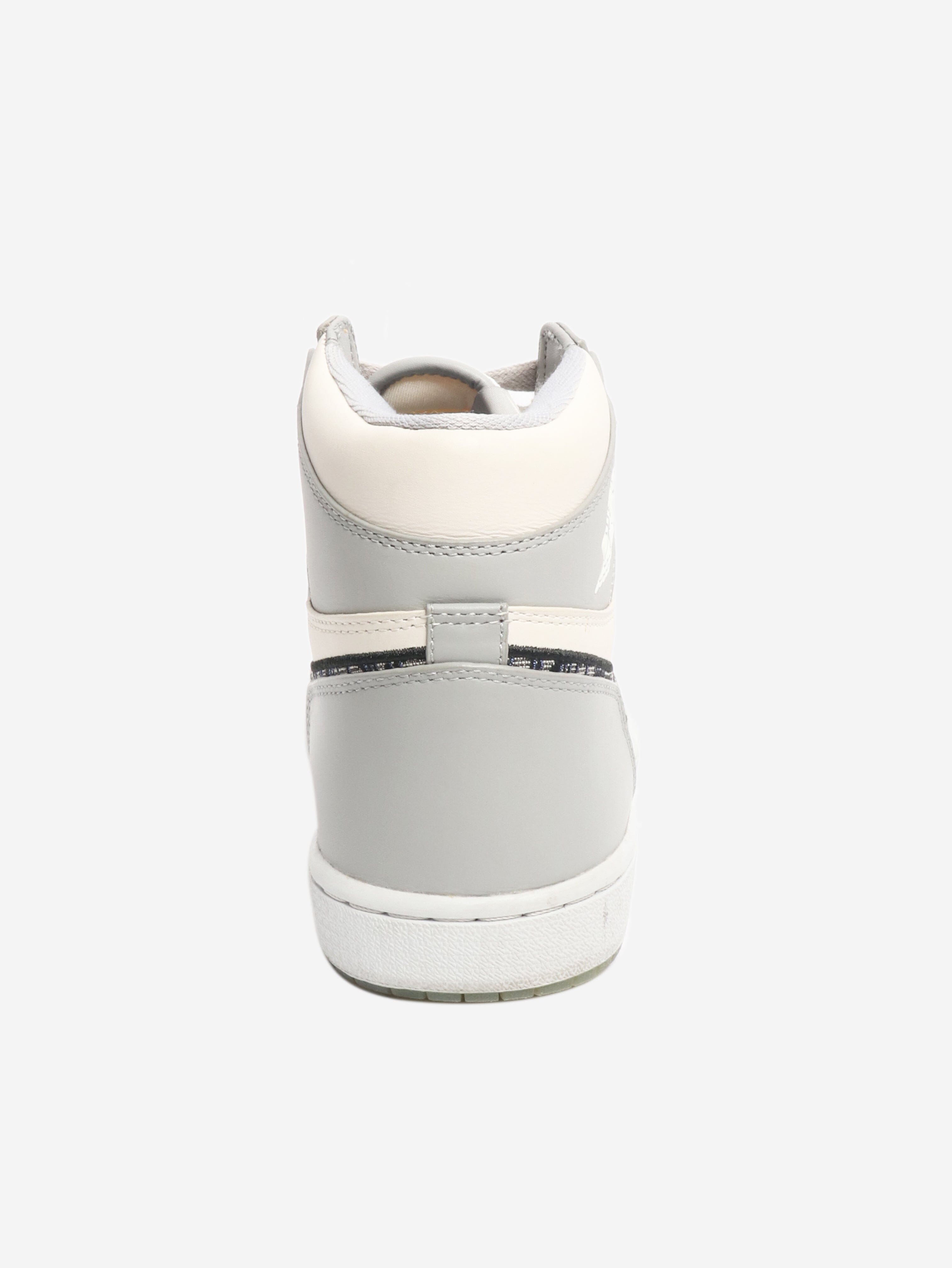 Dior x Air Jordan 1 Grey high top trainers - size UK 8 Trainers Dior 