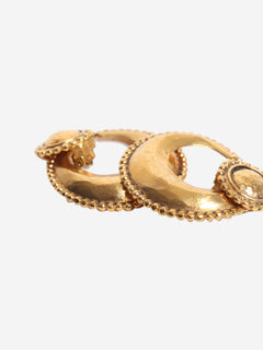 Gold vintage clip-on earrings Earrings Chanel 