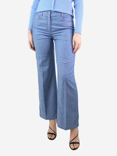Blue wool-blend trousers - size UK 8 Trousers Agnona 