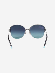 Tiffany & Co. Silver metal ombre sunglasses