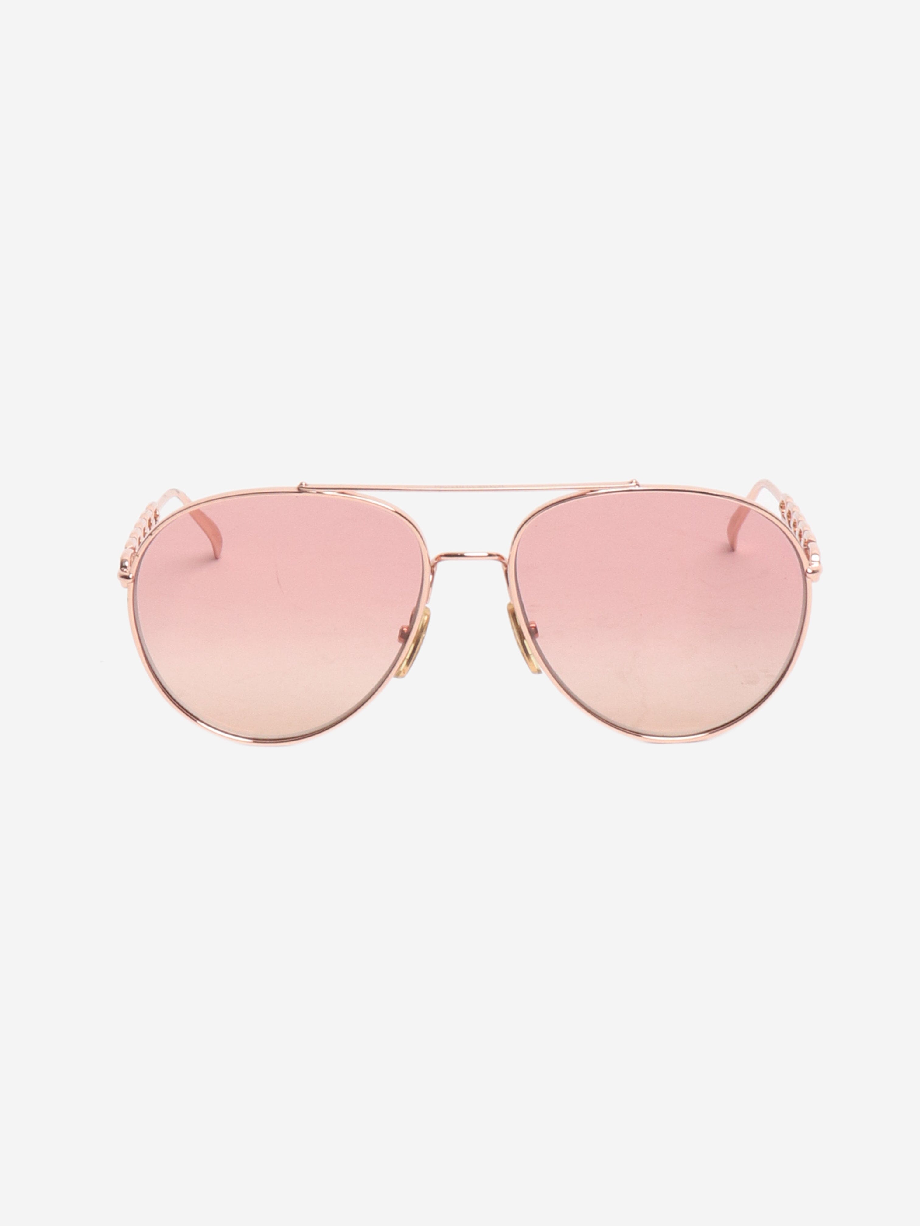 Rose gold aviator sunglasses | Sign of the Times