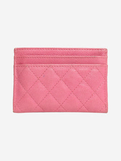 Pink 2018 Boy caviar quilted cardholder Wallets, Purses & Small Leather Goods Chanel 
