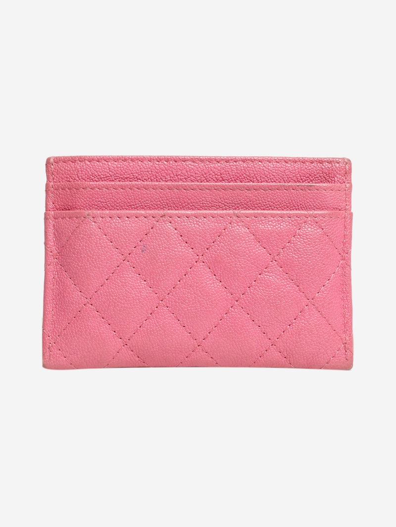 Pink 2018 Boy caviar quilted cardholder Wallets, Purses & Small Leather Goods Chanel 