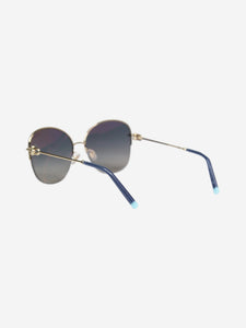 Tiffany & Co. Gold metal ombre sunglasses