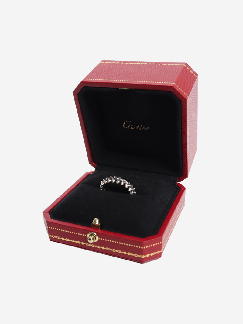 Silver medium Clash de Cartier ring