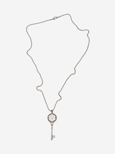 Silver diamond embellished key necklace - size Necklaces Tiffany & Co. 