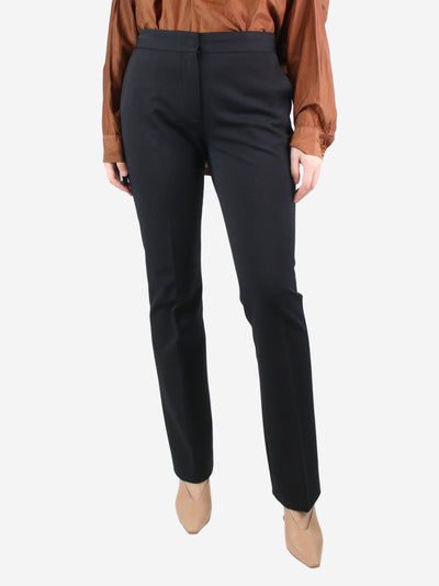 Black straight-leg tailored trousers - size UK 10 Trousers Victoria Beckham 