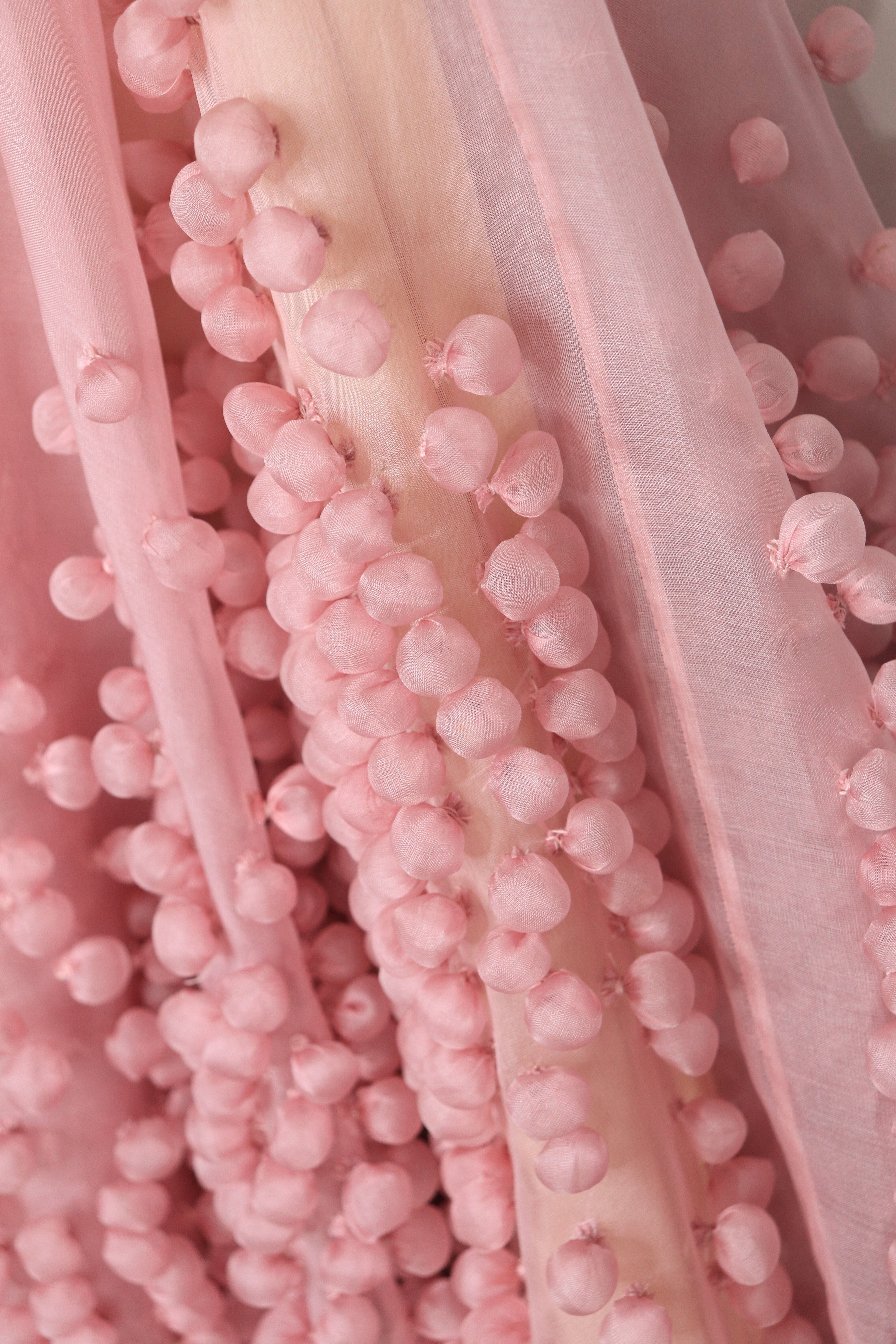Pink pom-pom midi skirt - size UK 14 Skirts Roksanda 