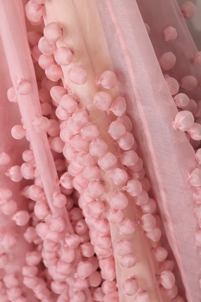 Pink pom-pom midi skirt - size UK 14 Skirts Roksanda 