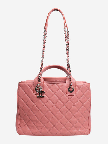 Pink Caviar leather tote bag alternate image