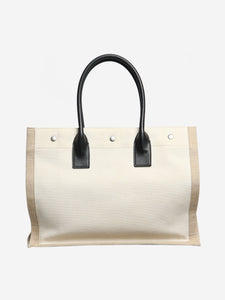 Saint Laurent Neutral Rive Gauche tote bag