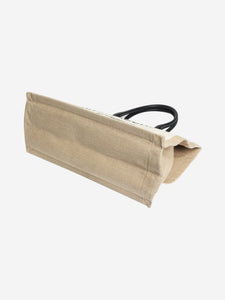 Saint Laurent Neutral Rive Gauche tote bag