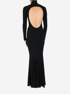 Norma Kamali Black high-neck maxi dress - size S