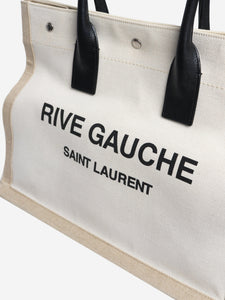 Saint Laurent Neutral Rive Gauche tote bag