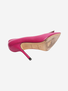 Pink leather pointed-toe pumps - size EU 38 Heels Emilio Pucci 