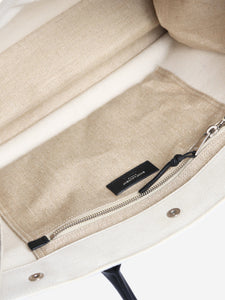 Saint Laurent Neutral Rive Gauche tote bag