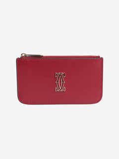 Red C de Cartier zipped cardholder