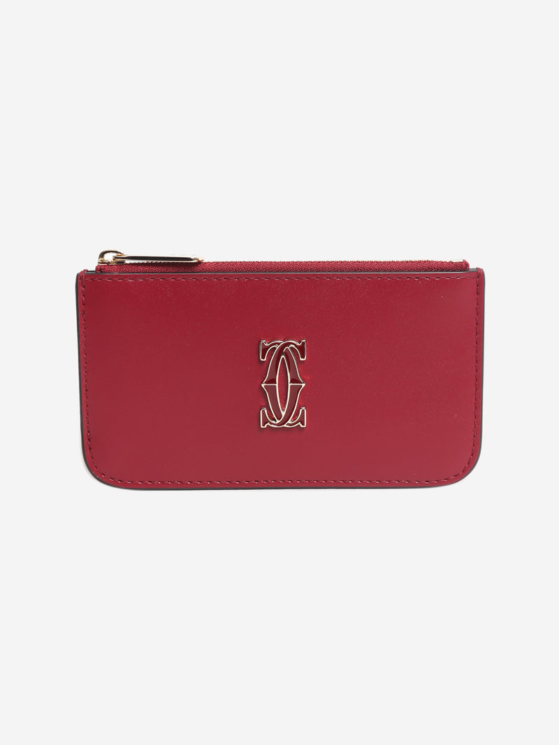 Red C de Cartier zipped cardholder